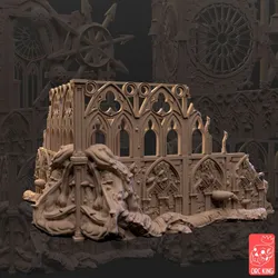 Plague God's Ruin - 3D Printable Terrain (Support-Free) 2