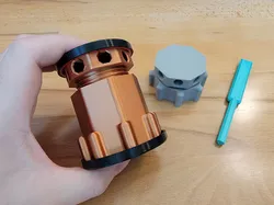Rotating TPU Endcaps for Adjustable Height Support