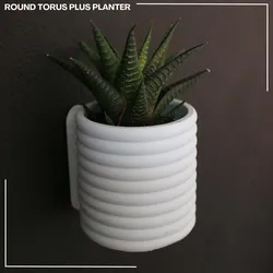Round Torus Plus Vase / Planter