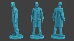 Scientist Male SM1 001 3D Print Model in Figurines 440119