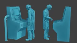 Scientist Male SM1 002 3D Print Model in Figurines 440120