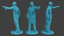 Scientist Male SM1 008 3D Print Model in Figurines 440130