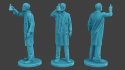 Scientist Male SM1 010 3D Print Model in Figurines 440135