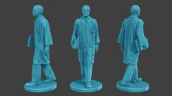 Scientist Male SM1 011 3D Print Model in Figurines 440136