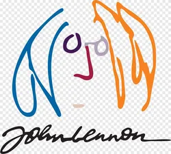 Sculptures & Artworks STL indir - 3MF COLOR John Lennon sign, logo - Nelea N²C³R