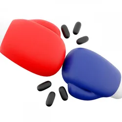 3d boxing gloves cartoon icon