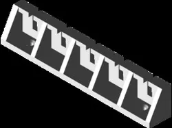A holder for the ropes of a five-rail ceiling clothes hanger