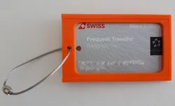 Baggage Tag Holder for Credit Card Sized Tag