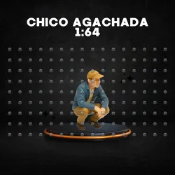 Boy crouching 1:64