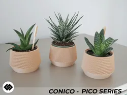 Conico Series Triple Planter Set