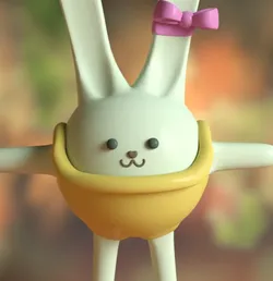 Easter bunny character