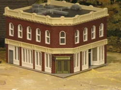 HO Scale Main Street 14 Corner Building