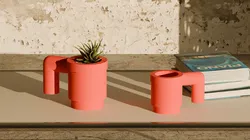 LEGO Upscaled Mug Pot Plant - Home Decoration