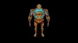 Meshy body painting Samuel Davis