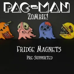 Pac-Man Zombie - Fridge Magnets