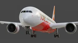 Quantas Boeing 787-9 Animated and Rigged