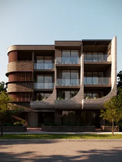 Residential Building Exterior Scene