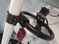 Roll bar steering wheel 90 degree hook