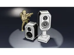 SCIFI SPEAKERS 28MM SCALE 01