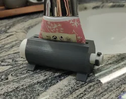 TOOTHPASTE SUPPORT AND SQUEEZER 3D Print Model in Bathroom 440806