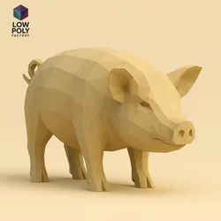 Vietnamese Pig - Charming Domestic Dwarf Pig Low Poly Style