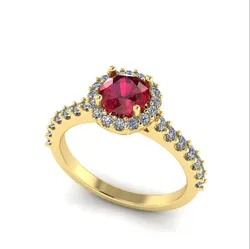 128 Women Band Ring 3D Print Model in Rings 444207