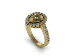 28 Female ring 3D Print Model in Rings 443602