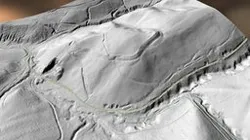 3D model reliéfu hradiště Roštín