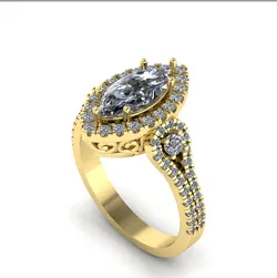 82 female ring 3D Print Model in Rings 443898