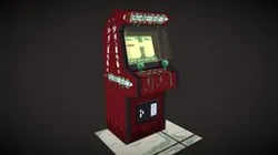 Arcade Machine - Pixel-art Low-Poly