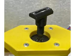 Custom Nema17 support for object rotation with magnetic removal