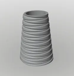 Double Spiraling Vase