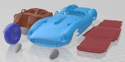 Ferrari 335 S Spider Scaglietti Printable Car 3D Print Model in Automotive 443831