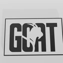 Goat Logo Decor - Wall Art Multicolor