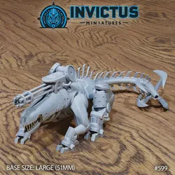 Mecha Panther Sitting / Steampunk Battle Robot / Steam Cat Construct Jaguar Leopard Cougar Beast / Steel Wild Animal Machine / Space Infantry Monster / Cosmic Invasion Army / Cyberpunk Steam Technology / Sci-Fi Encounter