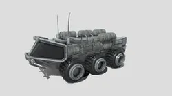 military or Mars Rover with pbr textures