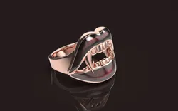 Vampire Lips Ring 3D Print Model in Rings 443018