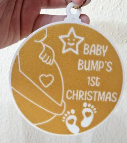 3D printer bestanden | 3MF | Bumps First Christmas Ornament