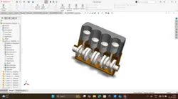 4-Cylinder Piston Engine Assembly with Motion Study