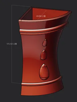 90 degree corner vase v1