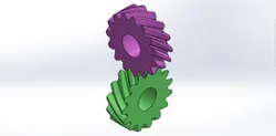 90 Degree Helical Gear Mechanism