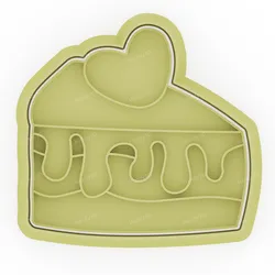Cake Slice Cookie Cutter - 8 cm