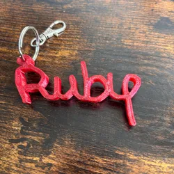 Creality Cloud | Ruby keychain | ملفات الطابعة ثلاثية الأبعاد