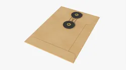 Envelope with string mockup