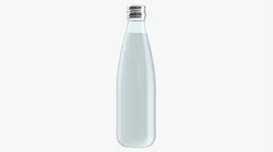 Glass water bottle mockup 02