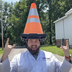 Human Traffic Cone J.E.Ph.F. Helmet