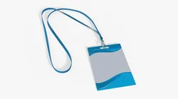 Identity card on strap large