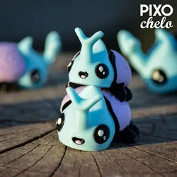 Other STL تنزيل - Toki The Rhino Beetle SUPER SWEET ​💙​💜​​🔥​ - Pixochelo