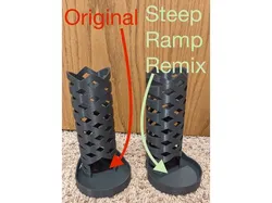 Round Criss Cross Dice Tower With Steep Ramp