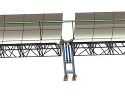 solar tracking system with convex mirrors